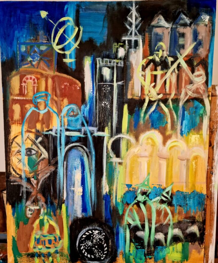 1a Toledo Abstract Historical Landscape